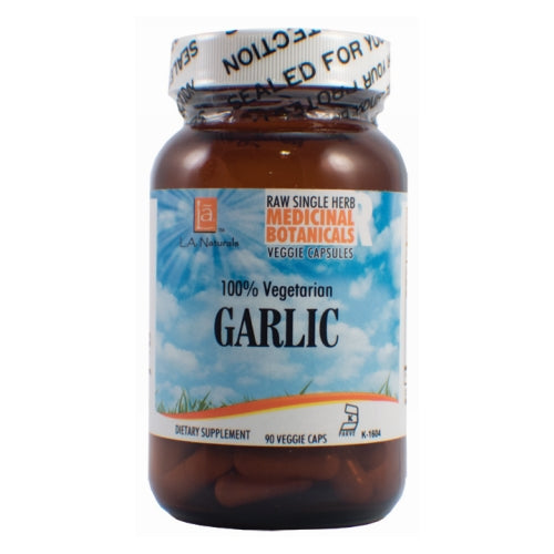 Garlic Raw Herb 90 Veg Caps by L. A .Naturals