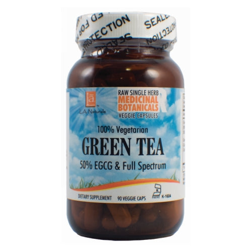 Green Tea Raw Herb 90 Veg Caps by L. A .Naturals