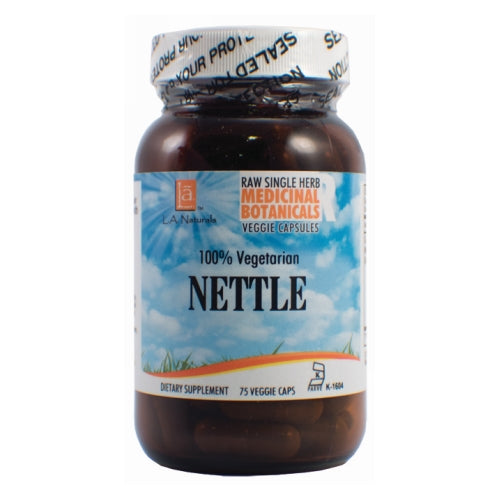 Nettle Raw Herb 75 Veg Caps by L. A .Naturals