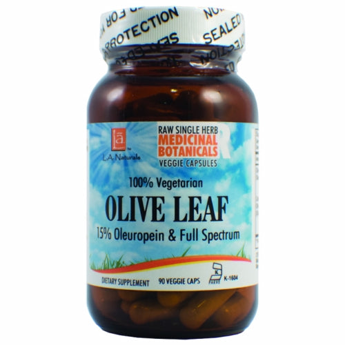 Olive Leaf Raw Formula 90 Veg Caps by L. A .Naturals