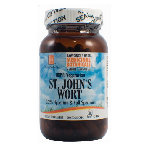 St. John's Wort Raw Herb 90 Veg Caps by L. A .Naturals