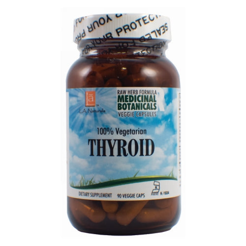 Thyroid Raw Formula 90 Veg Caps by L. A .Naturals
