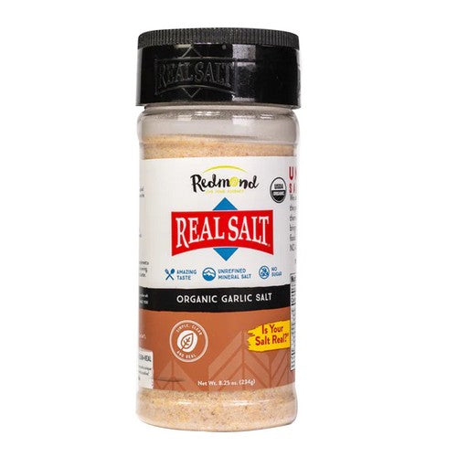 Organic Garlic Salt 8.25 Oz by Redmond