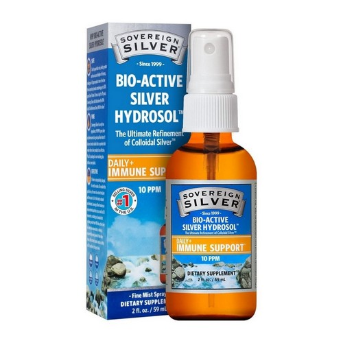 Bio-Active Silver Hydrosol For Sinus Relief Colloidal Silver Nasal Spray 2 Oz by Sovereign Silver