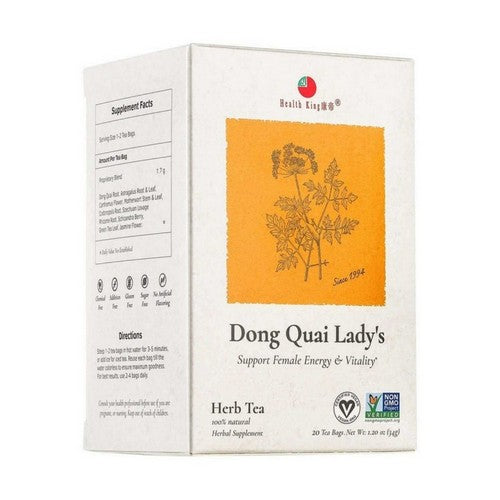 Dong Quai Lady's Herb Tea 20 Bags by Health King
