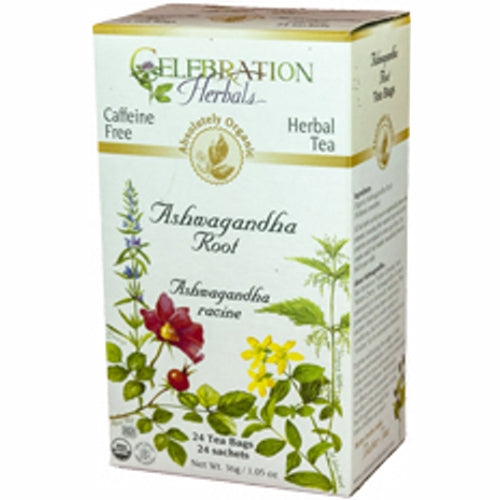 Organic Ashwagandha Root 24 Bags by Celebration Herbals