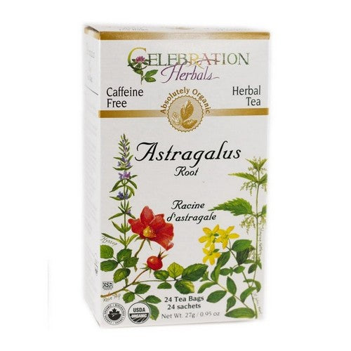 Organic Astragalus Root Tea 24 Bags by Celebration Herbals