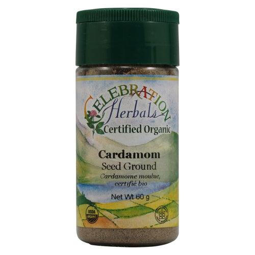 Organic Ground Cardamon Seed 50 grams by Celebration Herbals