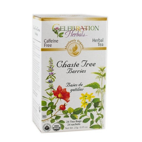 Organic Chaste Tree Berries Tea 24 Bags by Celebration Herbals