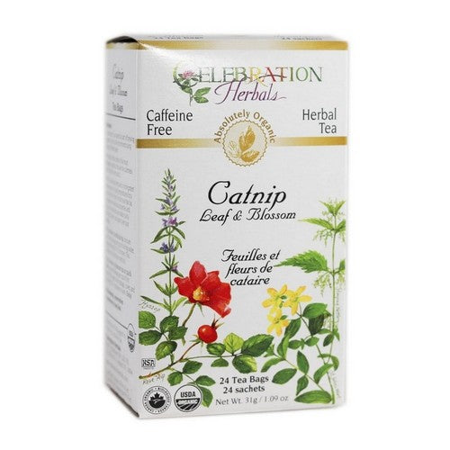 Organic Catnip Leaf & Blossom Tea 24 Bags by Celebration Herbals