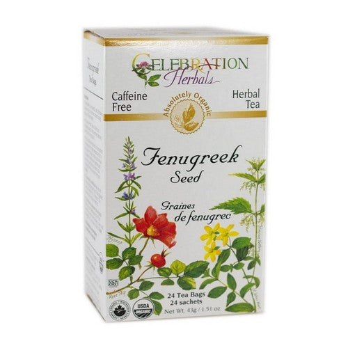 Organic Fenugreek Seed Tea 24 Bags by Celebration Herbals