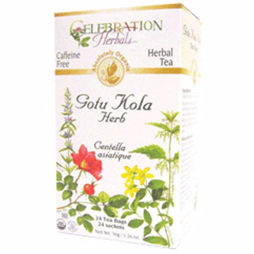 Organic Gotu Kola Tea 24 Bags by Celebration Herbals
