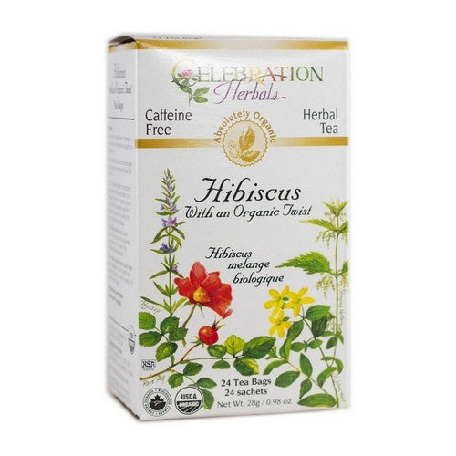 Organic Twist Hibiscus Tea 24 Bags by Celebration Herbals