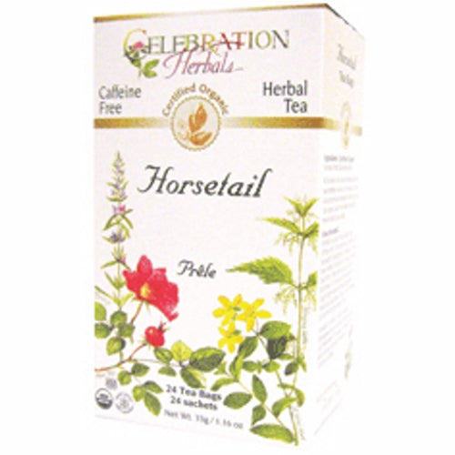 Organic Horsetail Tea 24 Bags by Celebration Herbals