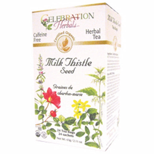 Organic Milk Thistle Seed Tea 24 Bags by Celebration Herbals