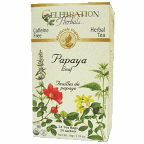 Organic Papaya Leaf Tea 24 Bags by Celebration Herbals