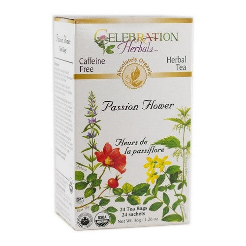 Organic Passion Flower Tea 24 Bags by Celebration Herbals