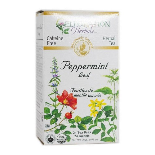Organic Peppermint Leaf Tea 24 Bags by Celebration Herbals