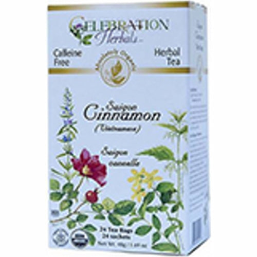 Organic Cinnamon Saigon Tea 24 Bags by Celebration Herbals