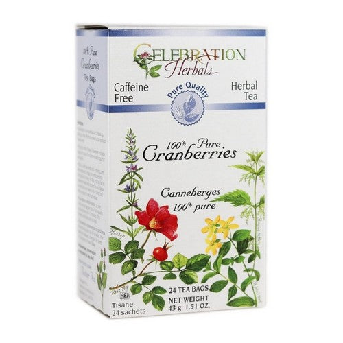 Cranberries Pure Tea 24 Bags by Celebration Herbals