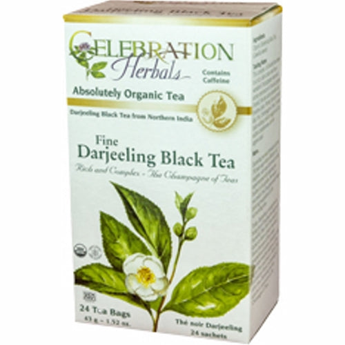 Organic Darjeeling Black Tea 24 Bags by Celebration Herbals