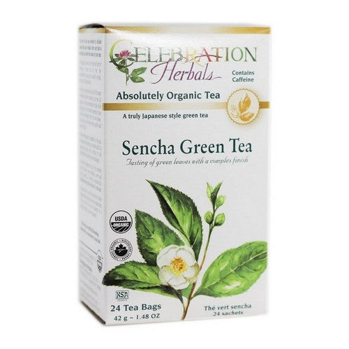 Organic Sencha Green Tea 24 Bags by Celebration Herbals