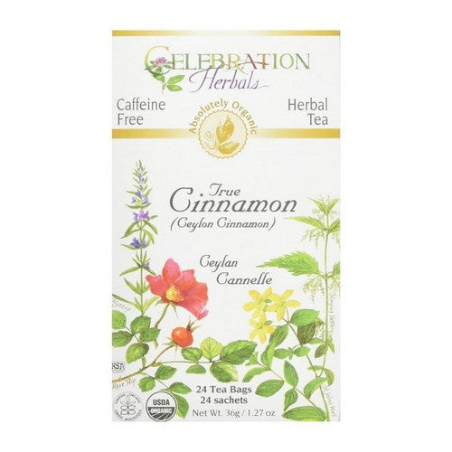 Organic True Cinnamon Tea 24 Bags by Celebration Herbals
