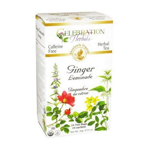 Organic Ginger Lemonade Tea 24 Bags by Celebration Herbals