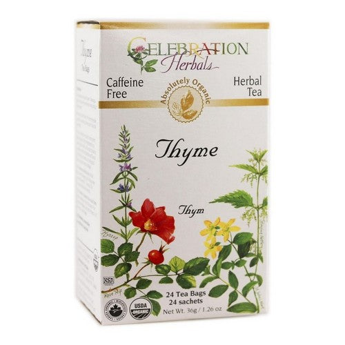 Organic Thyme Leaf Tea 24 Bags by Celebration Herbals