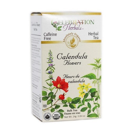 Organic Calendula Flowers  Tea 24 Grams by Celebration Herbals