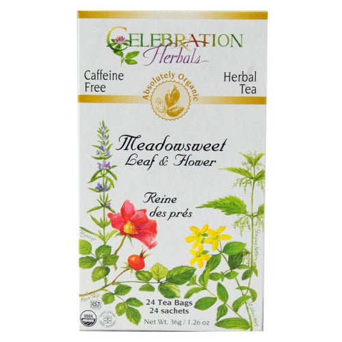 Organic Meadowsweet Tea 24 Bags by Celebration Herbals