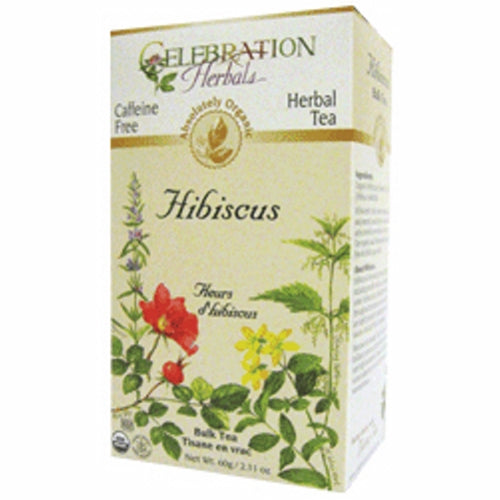 Organic Hibiscus Flower Tea 60 grams by Celebration Herbals