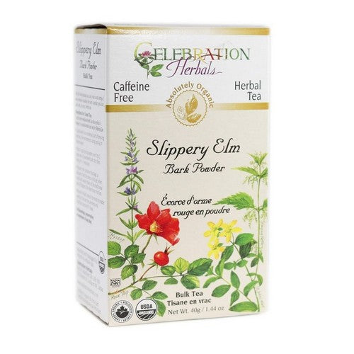 Slippery Elm Bark Powder Bulk Tea 40 Grams by Celebration Herbals