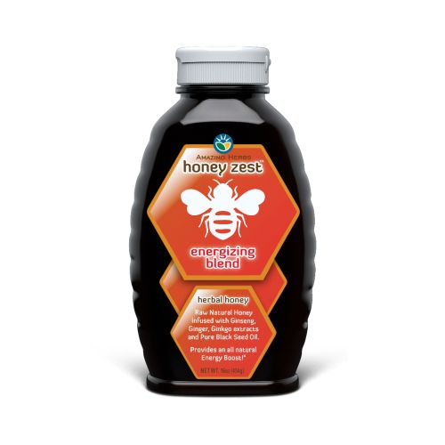 HoneyZest Energizing Honey 16 Oz by Amazing Herbs