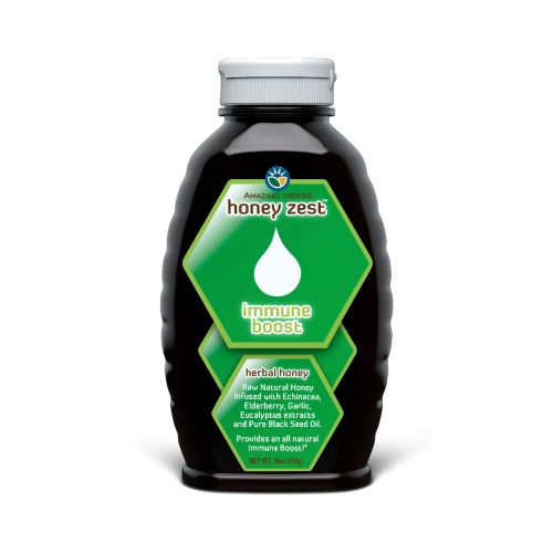 HoneyZest Immune Boost Honey 16 Oz by Amazing Herbs