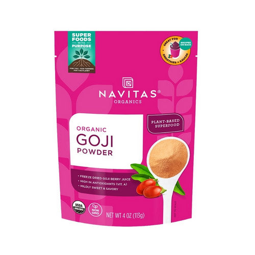 Organic Goji Powder 4 Oz by Navitas Organics