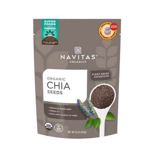 Organic Chia Seeds 16 Oz by Navitas Organics