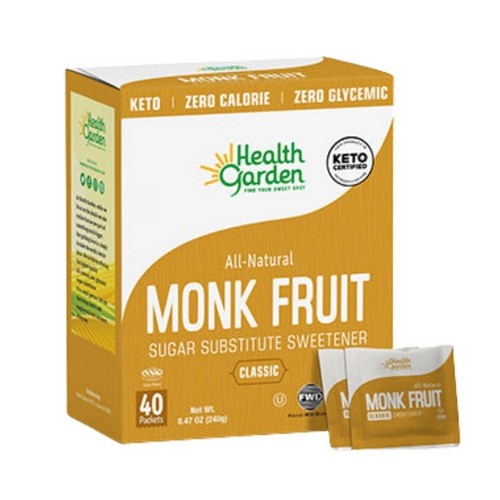 All-Natural Monk Fruit Sweetener Classic 40 Packets by Health Garden