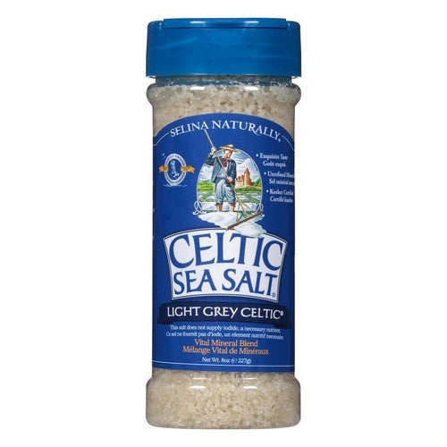 Light Grey Celtic Sea Salt Shaker 8 Oz by Celtic Sea Salt