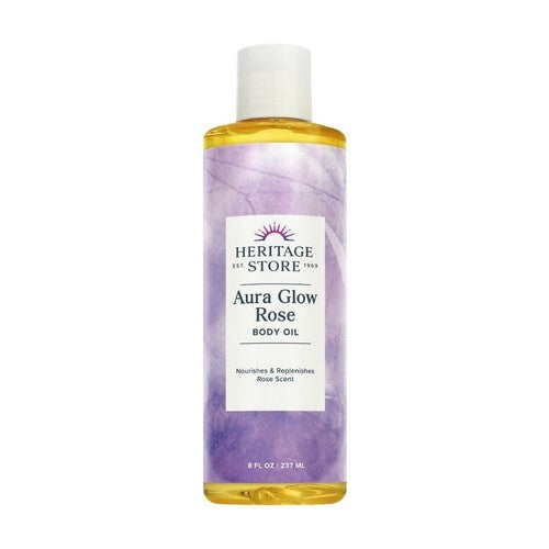 Aura Glow Body Oil Rose 8 Oz by Heritage Store