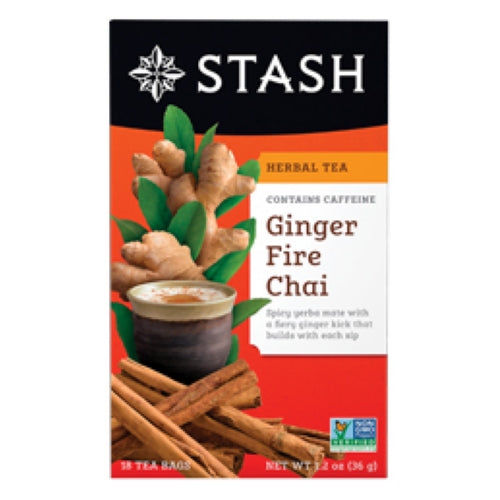 Herbal Tea Ginger Fire Chai 18 Count by Stash Tea