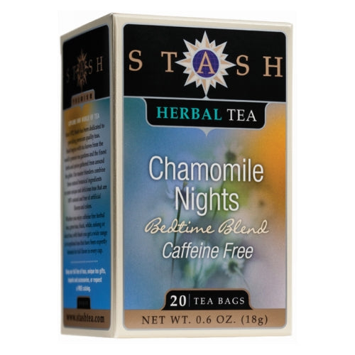 Herbal Tea Chamomile Nights Caffeine Free 20 Count by Stash Tea