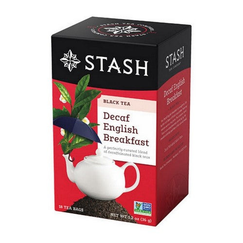 Black Tea Decaf English Breakfast 18 Bags by Stash Tea