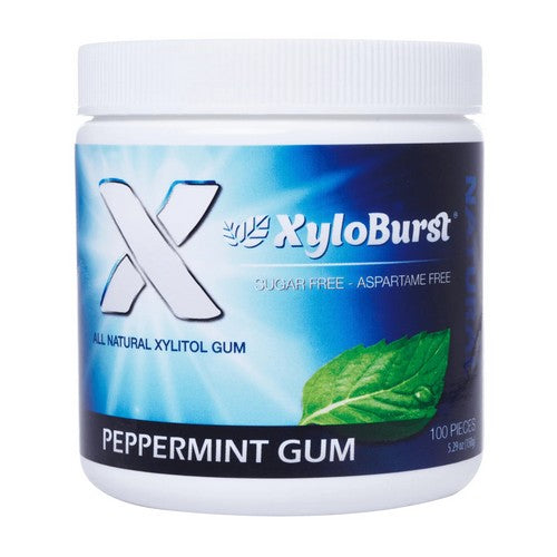Xylitol Gum Peppermint 100 Count by Xyloburst