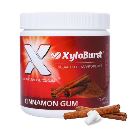 Xylitol Cinnamon Gum 100 Count by Xyloburst