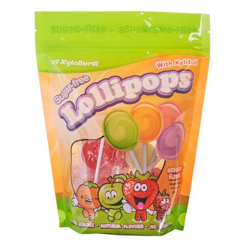 Sugar-Free Lollipops with Xylitol Assorted 50 Piece by Xyloburst