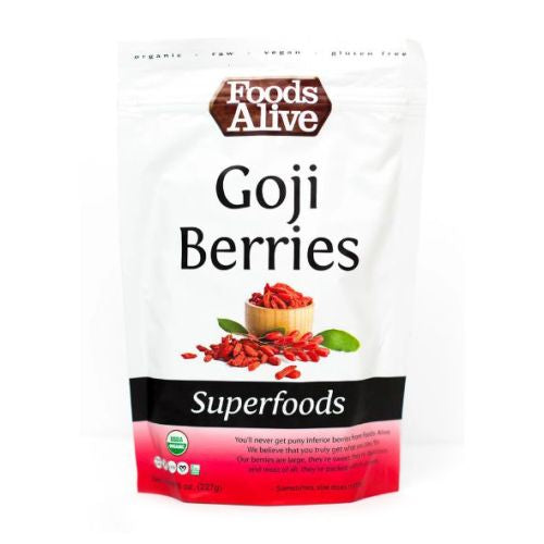 Organic Goji Berries 8 Oz by Foods Alive