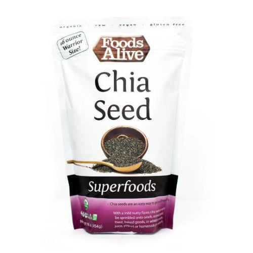 Organic Chia Seeds 16 Oz by Foods Alive