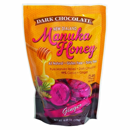 Manuka Dark Chocolate Ginger 18 Count by Pacific Resources International
