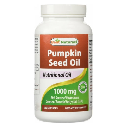 Pumpkin Seed Oil 180 Softgels by Best Naturals
